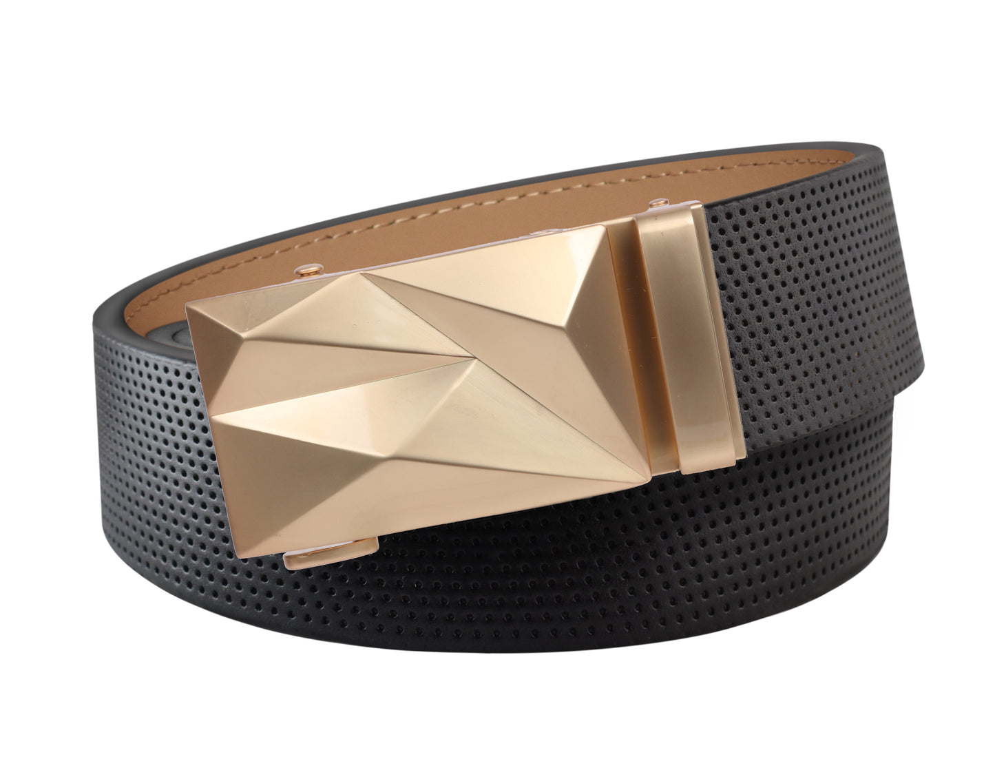 Pinhole Belt Strap - Black