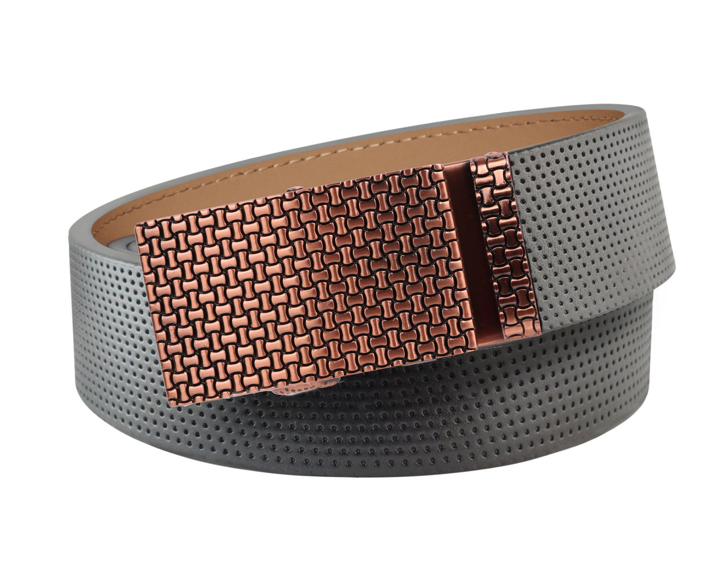 Pinhole Belt Strap - Gray