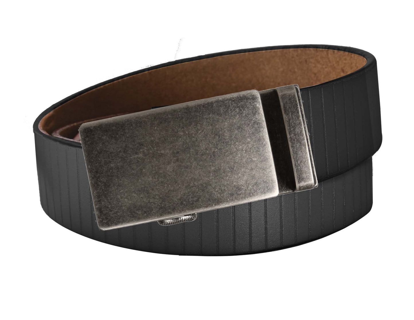 Vertical Stripe Belt Strap - Black