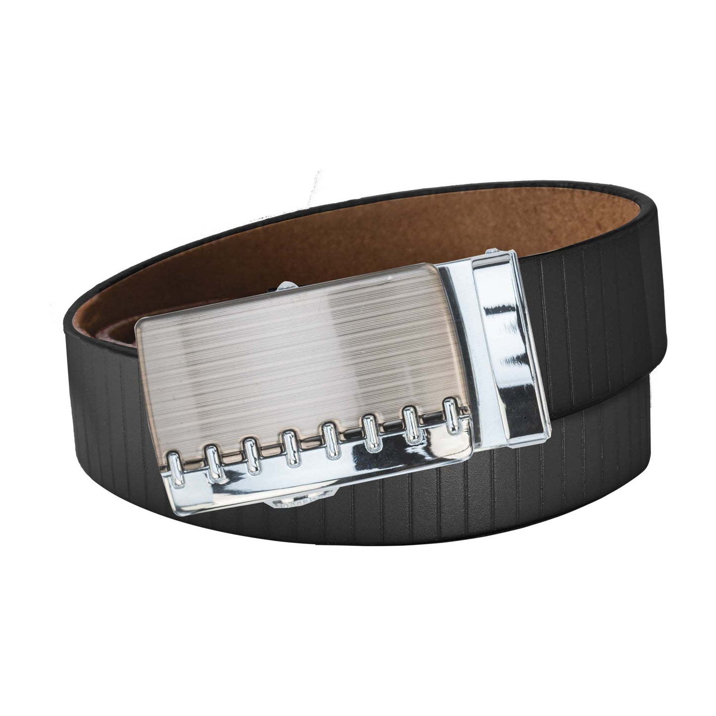 Vertical Stripe Belt Strap - Black