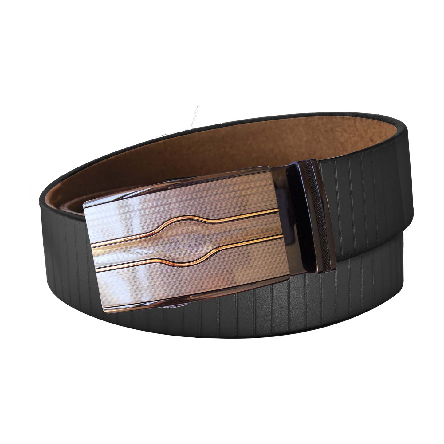 Vertical Stripe Belt Strap - Black