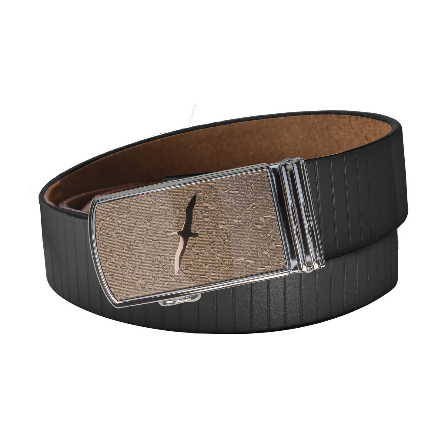Vertical Stripe Belt Strap - Black