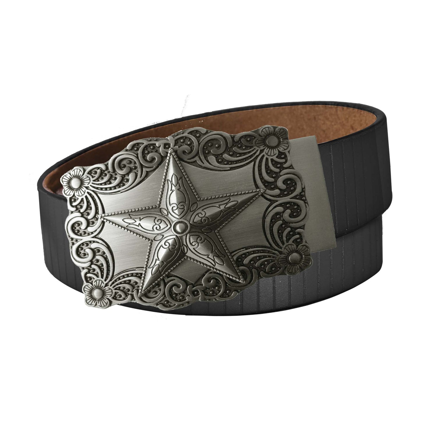 Vertical Stripe Belt Strap - Black