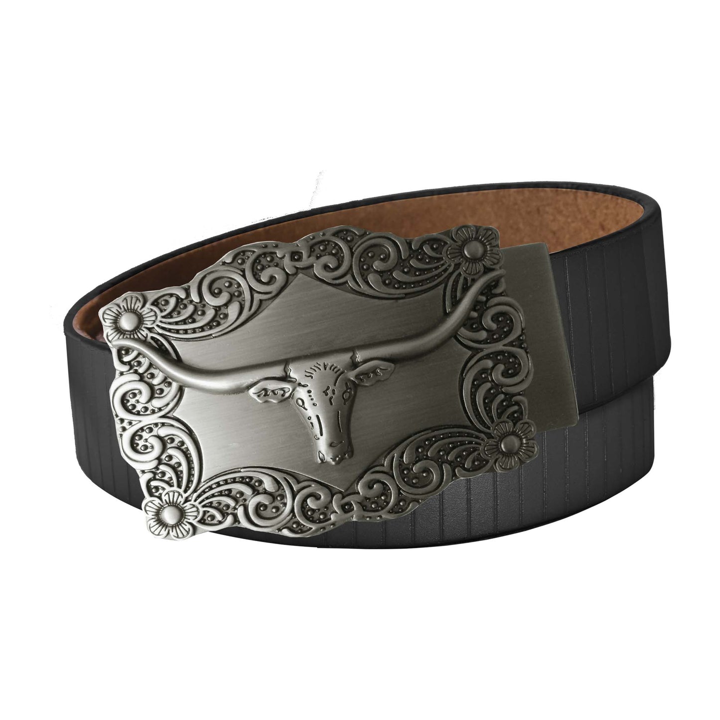 Vertical Stripe Belt Strap - Black