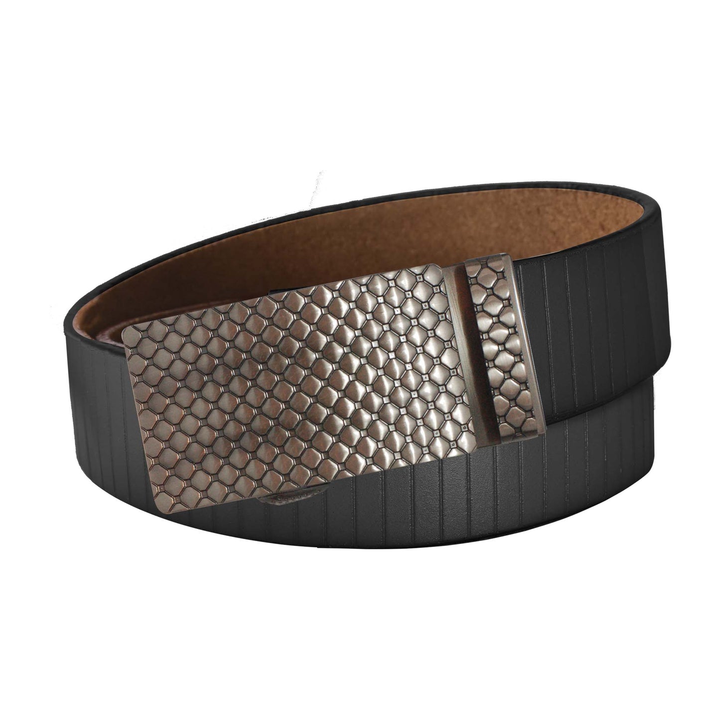 Vertical Stripe Belt Strap - Black