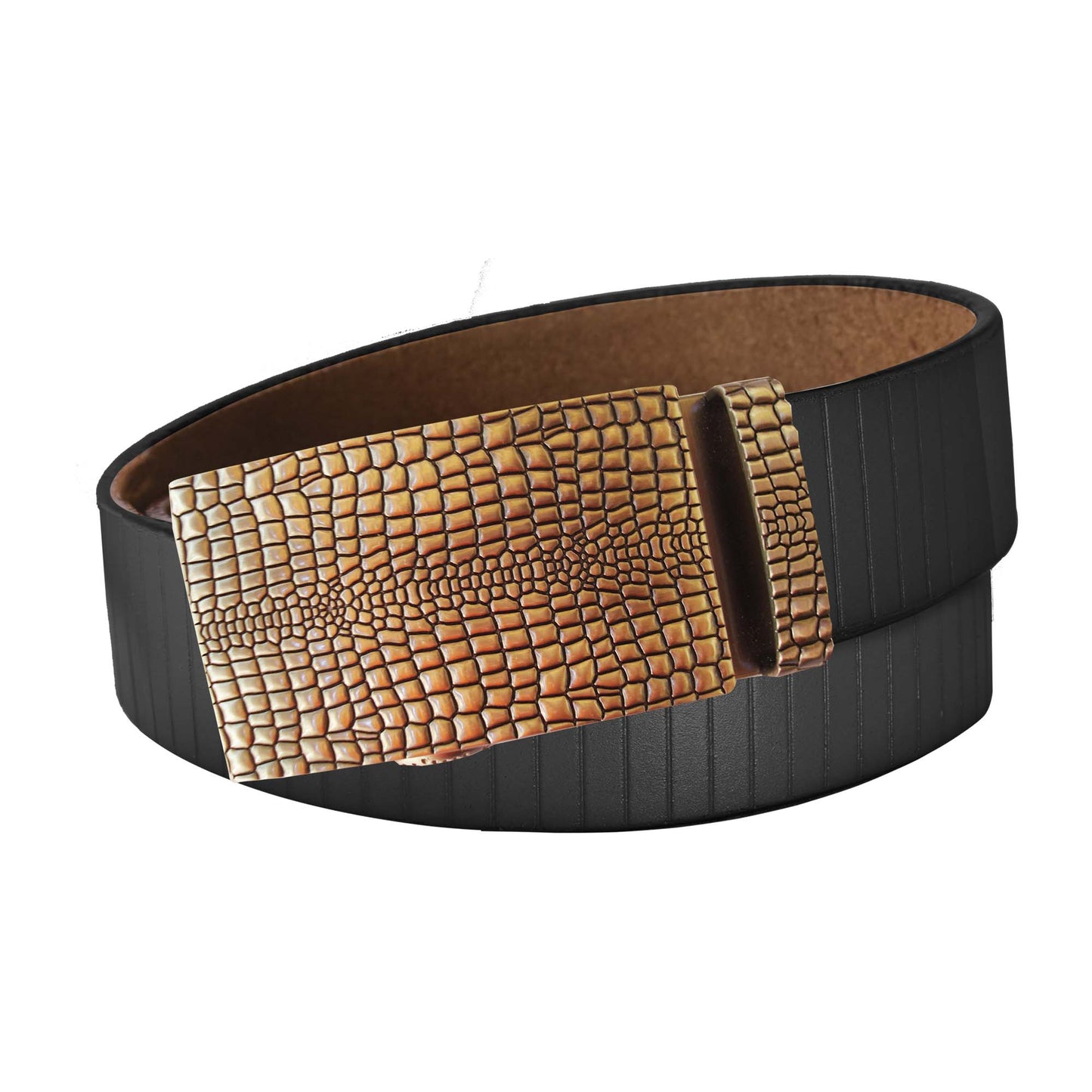 Vertical Stripe Belt Strap - Black