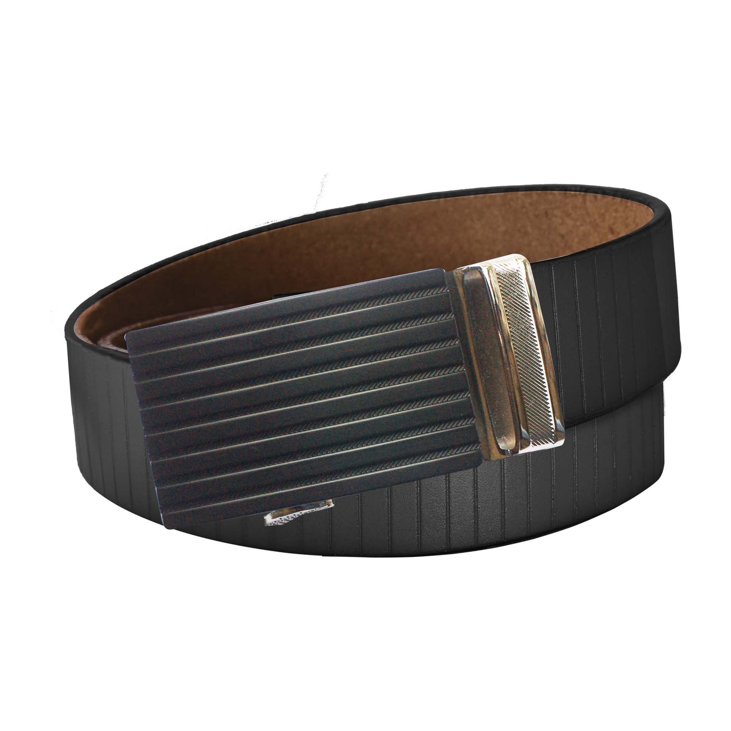 Vertical Stripe Belt Strap - Black