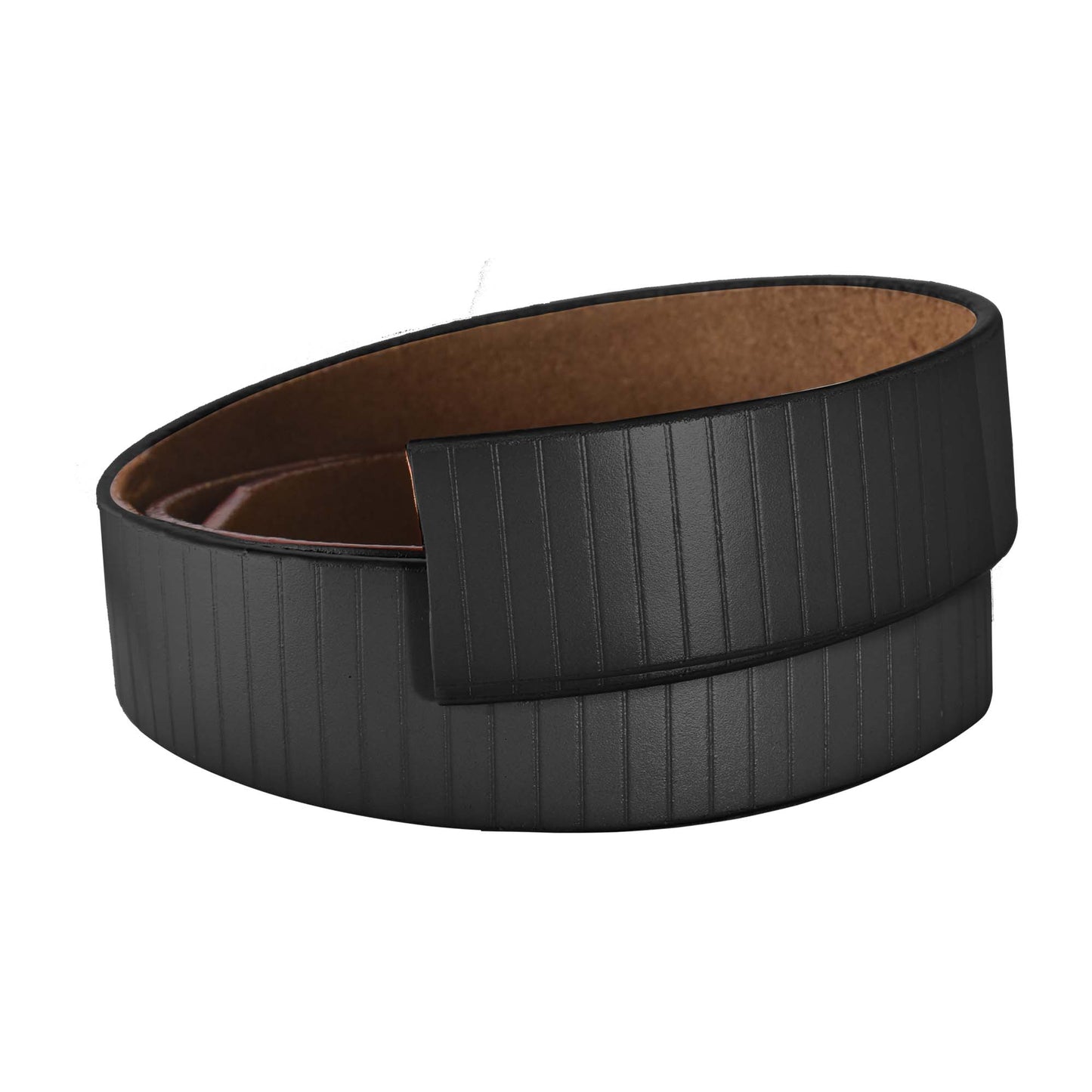 Vertical Stripe Belt Strap - Black