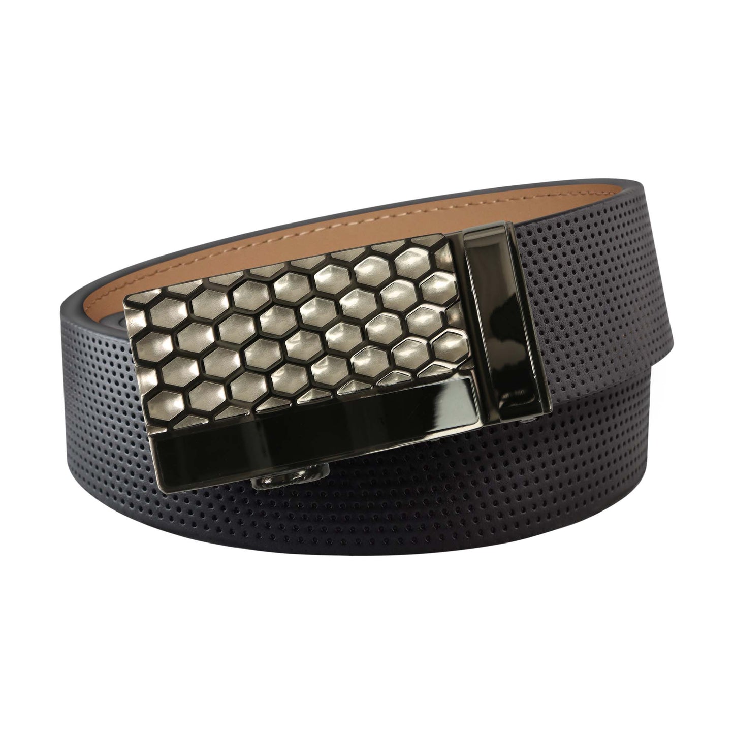 Pinhole Belt Strap - Black