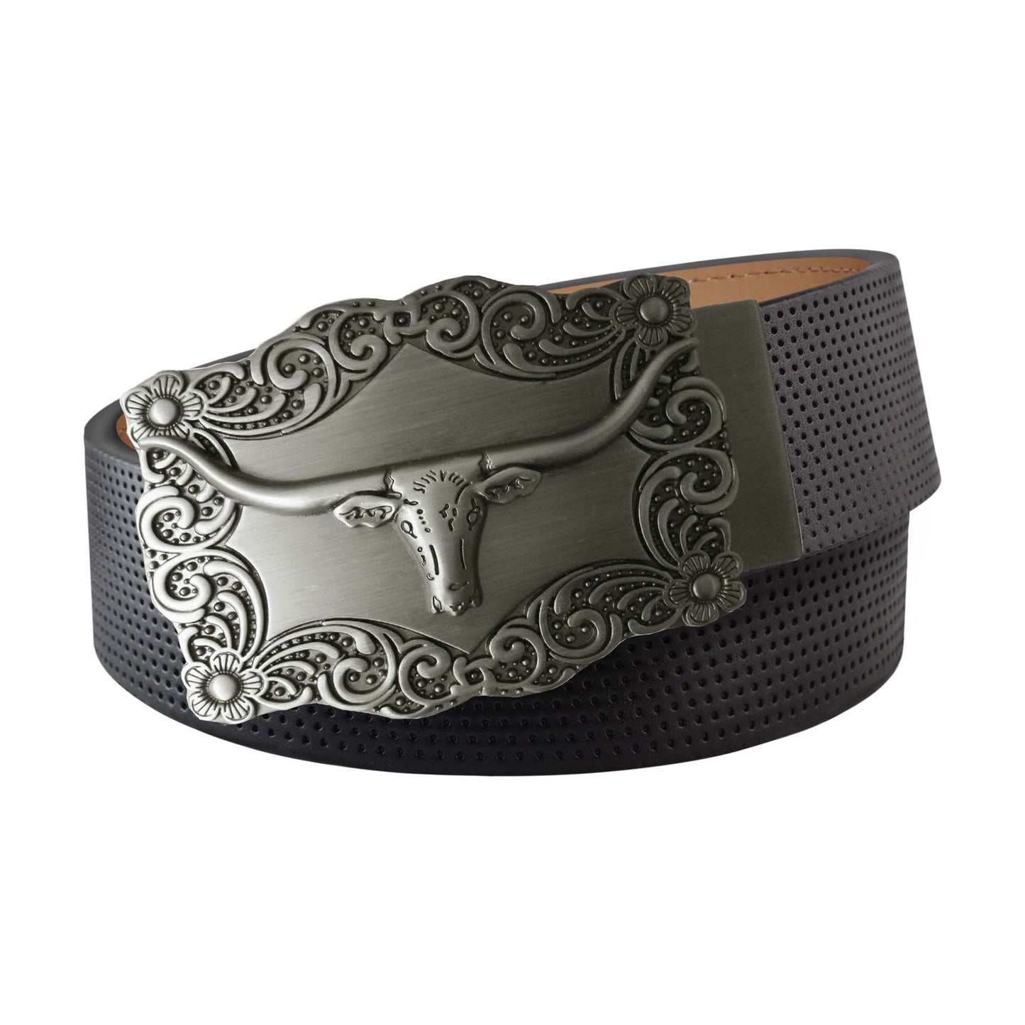 Pinhole Belt Strap - Black