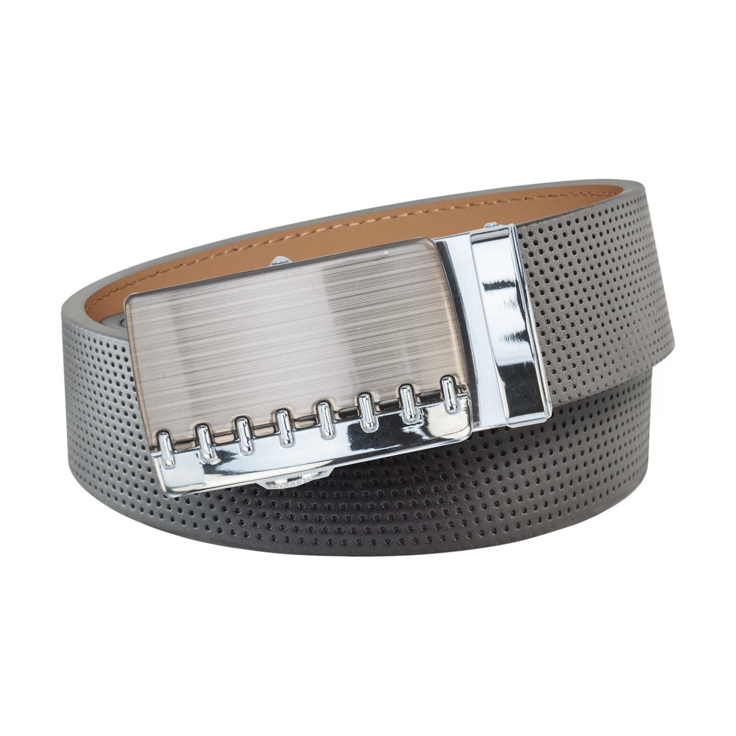 Pinhole Belt Strap - Gray