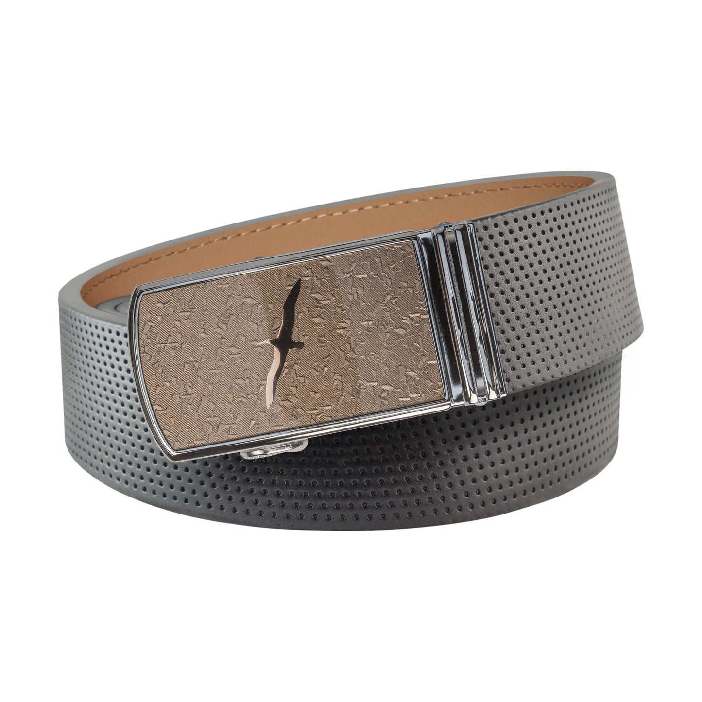 Pinhole Belt Strap - Gray