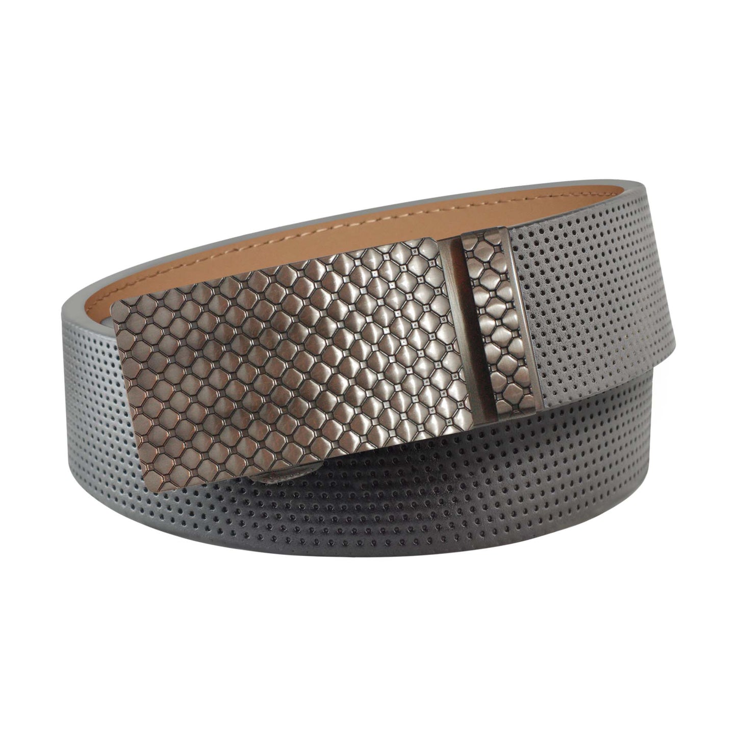 Pinhole Belt Strap - Gray