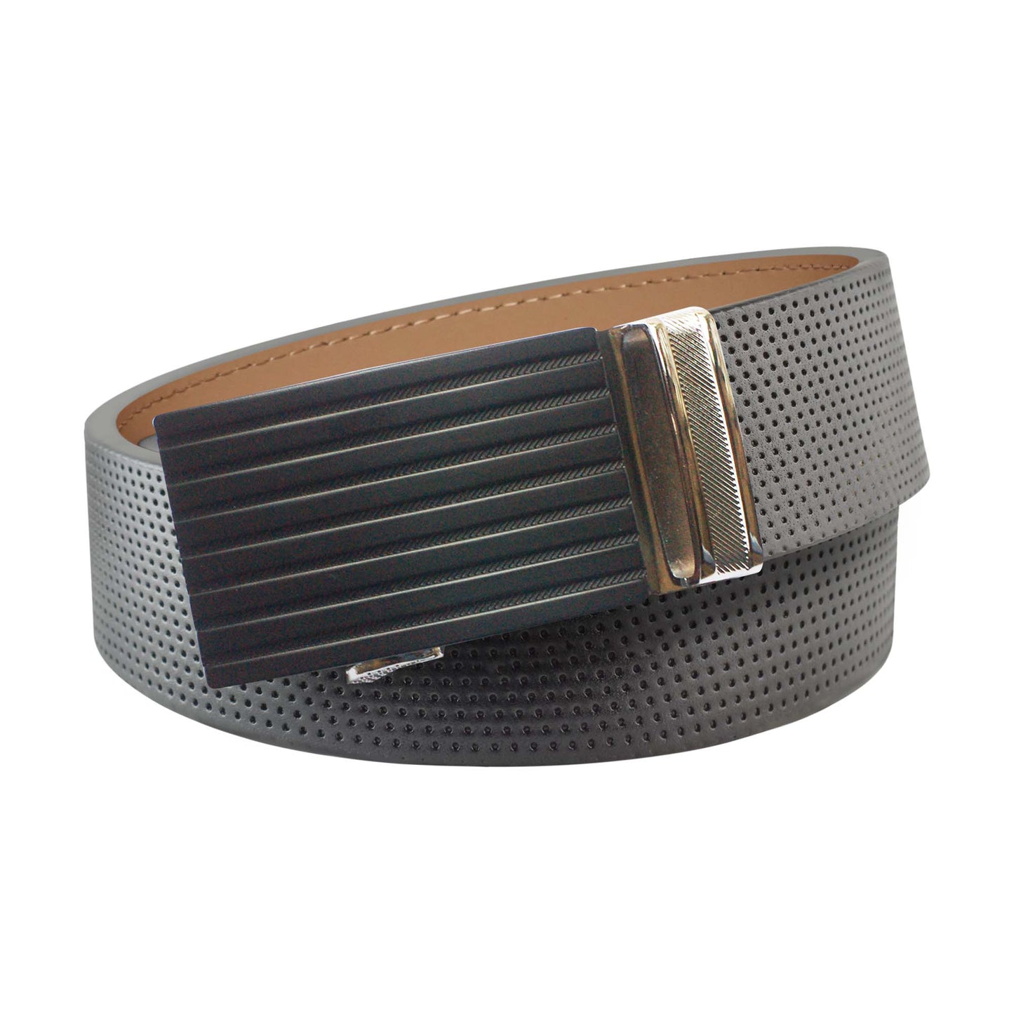 Pinhole Belt Strap - Gray