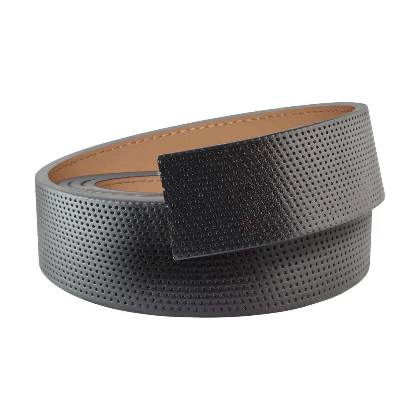 Pinhole Belt Strap - Gray