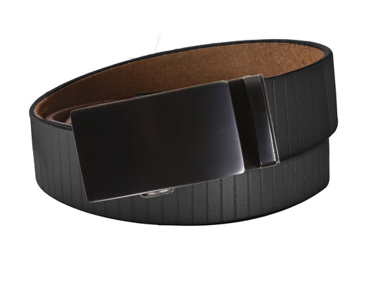 Vertical Stripe Belt Strap - Black