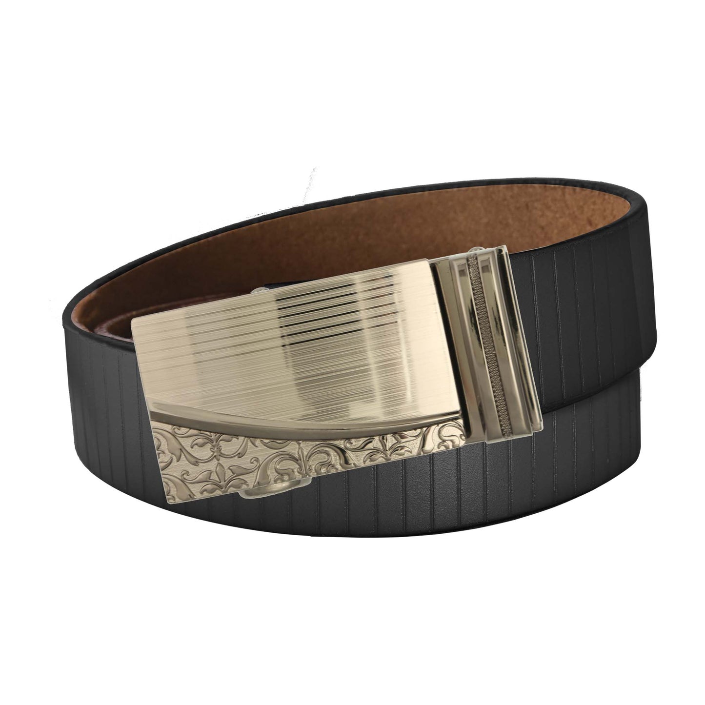 Vertical Stripe Belt Strap - Black