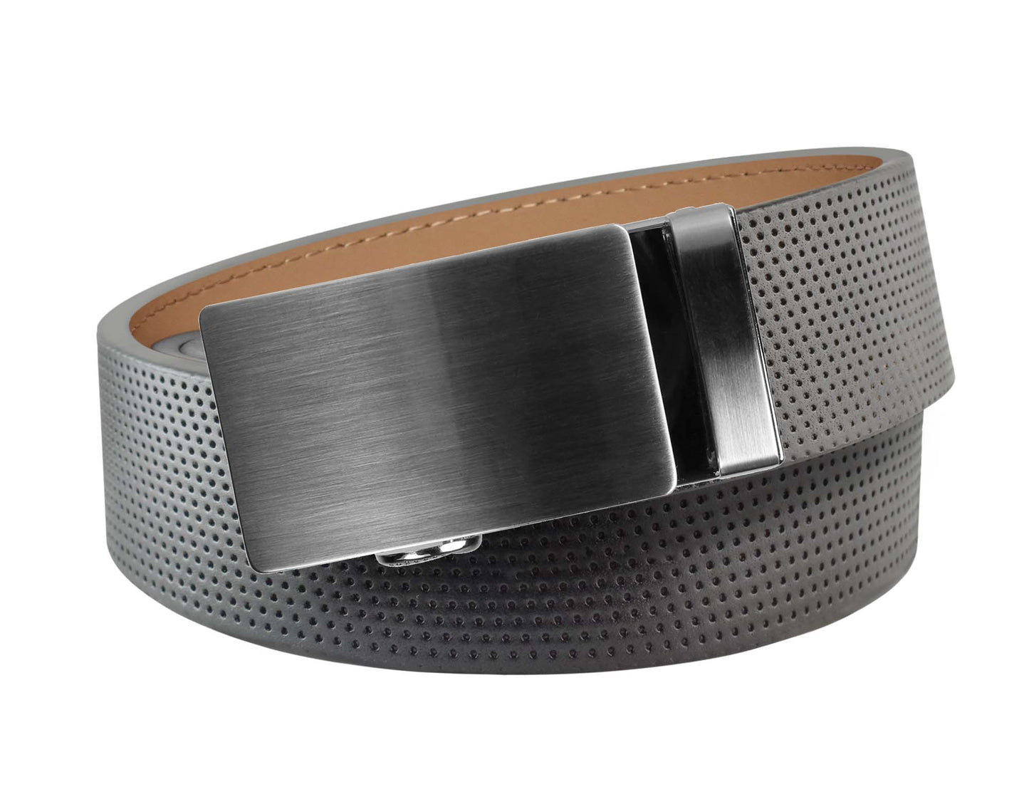 Pinhole Belt Strap - Gray